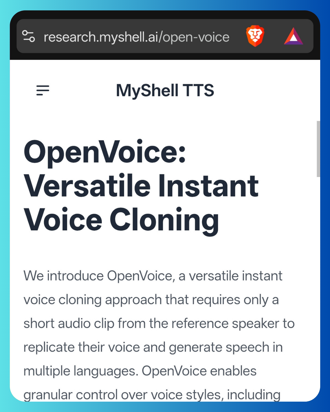 OpenVoice AI